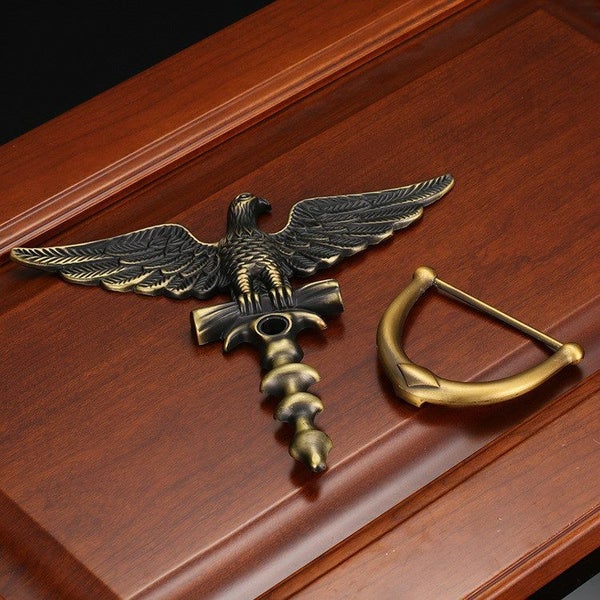 Zinc Alloy Antique European Style Eagle Head Door Knockers Furniture Handle Carousel 2