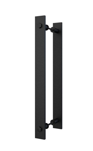 14" Steel Barn Door Handle And Pull Wood Door Two Side Flat Bar to Bar handles Carousel 3