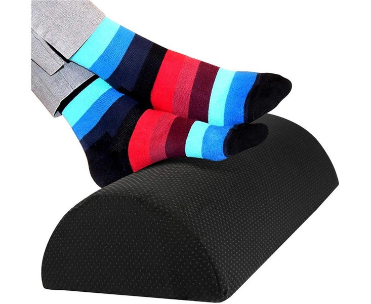Footrest Under Desk, Ergonomic Footrest Cushion with High Density Sponge Carousel 1