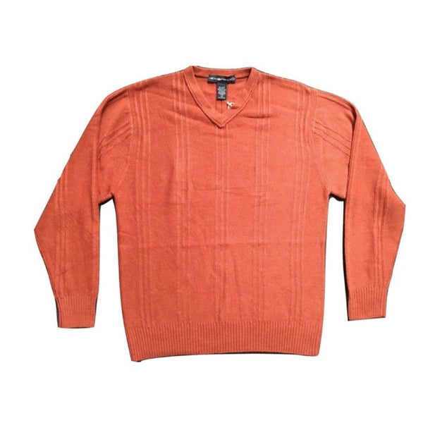 ExOfficio Mens Soy'r V-Neck Knit Sweater Jumper Pullover Eco Wool Warm Quick Dry Carousel 1