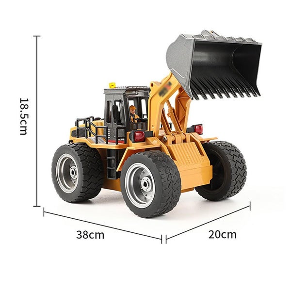 1:18 Scale RC Engineering Truck, 11 Channel RC Bulldozer with Alloy Shovel Carousel 7