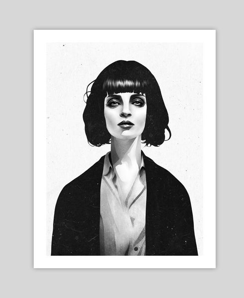 Mrs Mia Wallace by Ruben Ireland Art Print - 62cm x 80cm Carousel 1