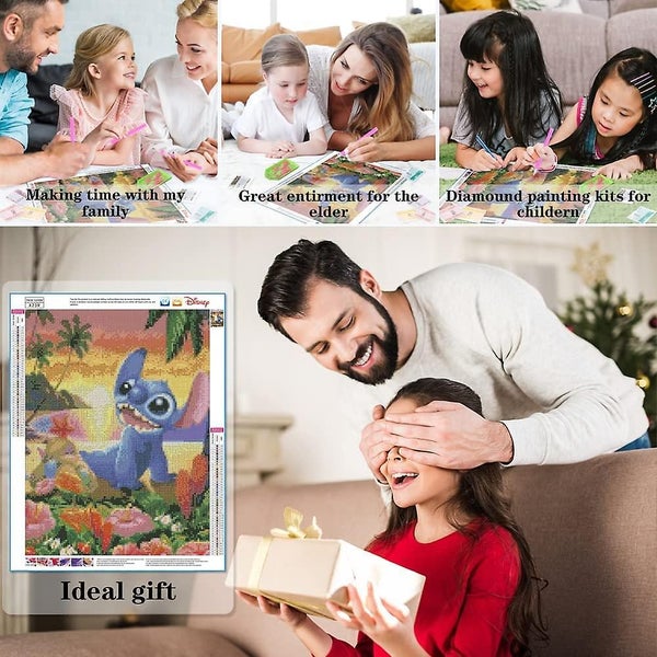 Adult Children's Diamond Painting Set Beginner Stitch Diamond Painting, Diamond Carousel 5