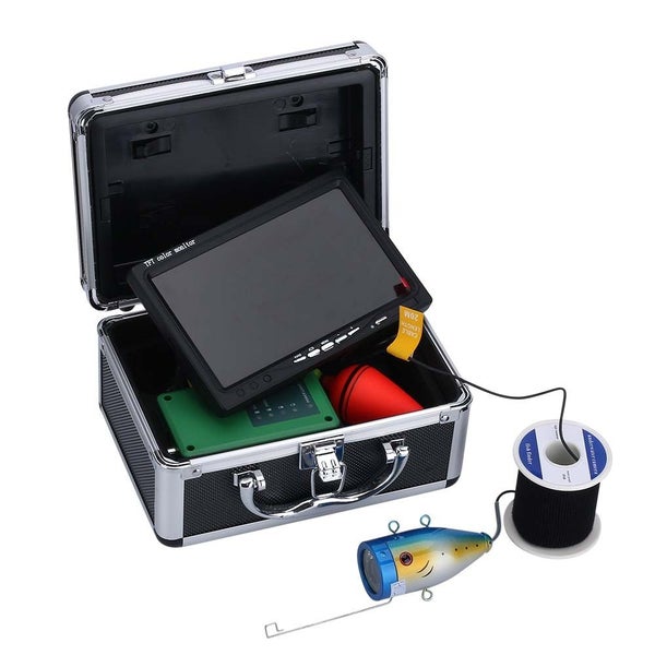 Fish Finder Underwater Fishing Camera Double Lamp 30LEDs 50M with DVR WIFI Carousel 1