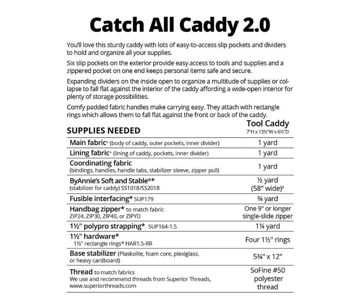 Catch All Caddy 2.0 - ByAnnie Pattern Carousel 2