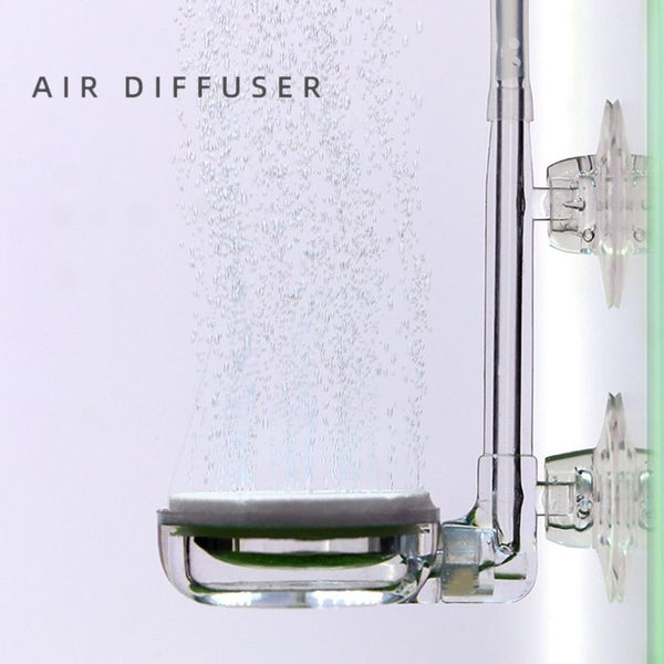 Quiet Tiny Bubbles Oxygen Diffuser Nano Gas Disk Fish Tank Aerator Carousel 2