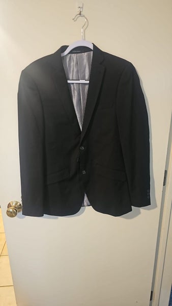 H BROTHERS SUIT BUSINESS 2 BUTTON FULLY LINED KERCHEIF POCKET & BUTTON HOLE, Carousel 1