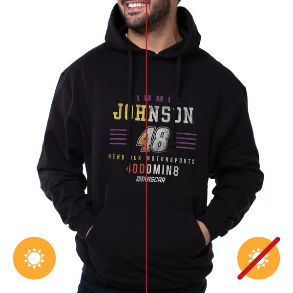 Del Sol NASCAR Hooded Sweatshirt - Jimmie Johnson - 2 Black - 1 Pc T-Shirt (XL) Carousel 2