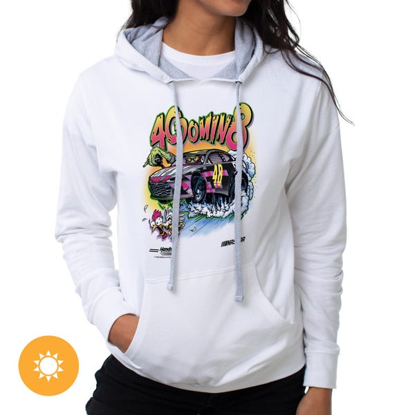 Del Sol NASCAR Hooded Sweatshirt - Jimmie Johnson - 3 White - 1 Pc T-Shirt (M) Carousel 4