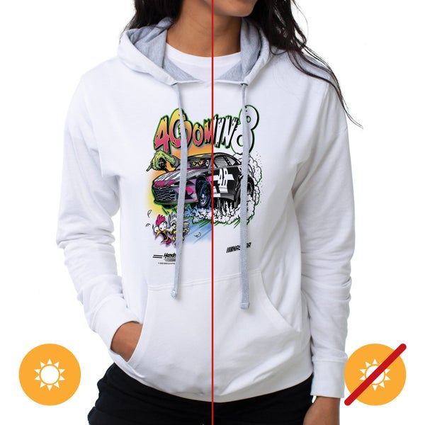 Del Sol NASCAR Hooded Sweatshirt - Jimmie Johnson - 3 White - 1 Pc T-Shirt (2XL) Carousel 2