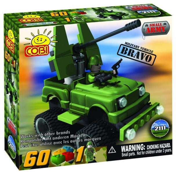 COBI Small Army - 60 Piece Bravo Military Vehicle Construction Set Carousel 1