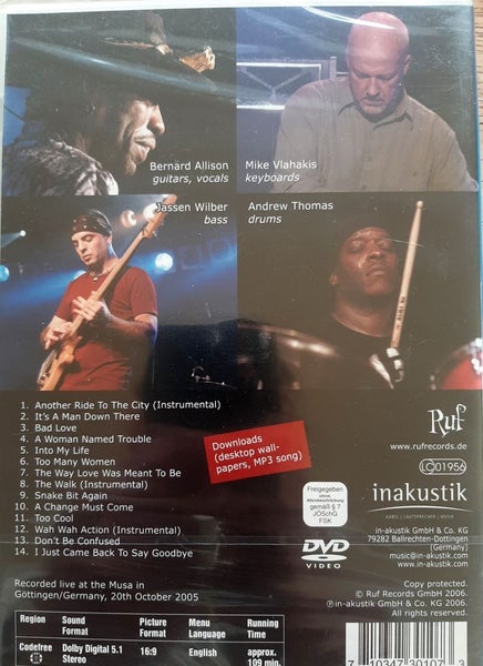 Bernard Allison- Energised Blues Live Europe 2005 new Carousel 2