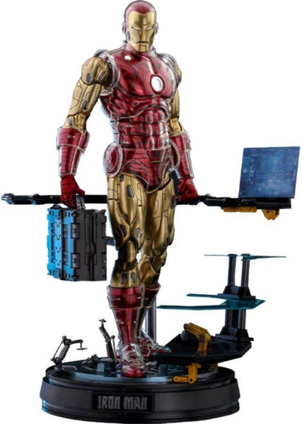 Hot Toys Marvel Comics - Iron Man Origins Deluxe Diecast Action Figure, 1:6 Scal Carousel 1