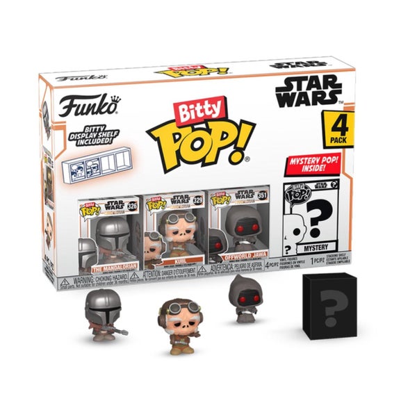Star Wars: Mandalorian - Mandalorian Bitty Pop!, 4 Pack by - Carousel 1