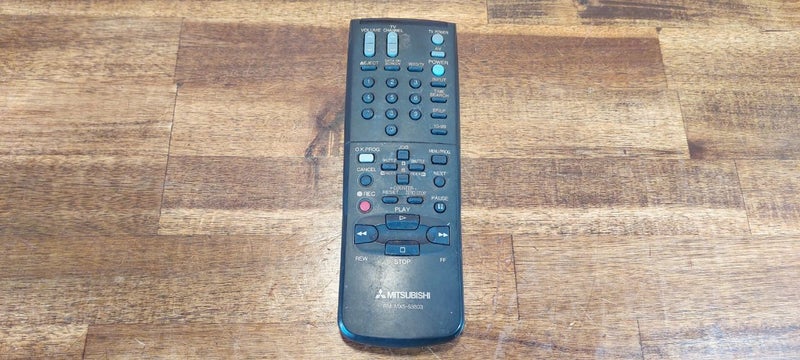 VINTAGE MITSUBISHI VCR/TV REMOTE #RM MX5-53803 Carousel 1