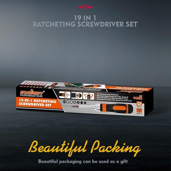 RATCHETING MULTI-BIT 19 IN 1 SCREWDRIVER SET Carousel 8