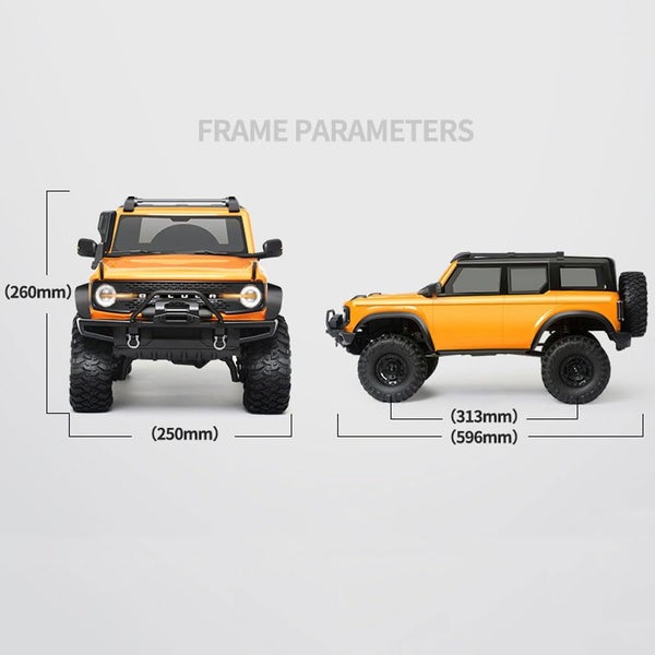 RC Car, 1:10 Scale Crawler RC Climbing Car 4WD Climbing RC Off-Road Vehicle Carousel 7