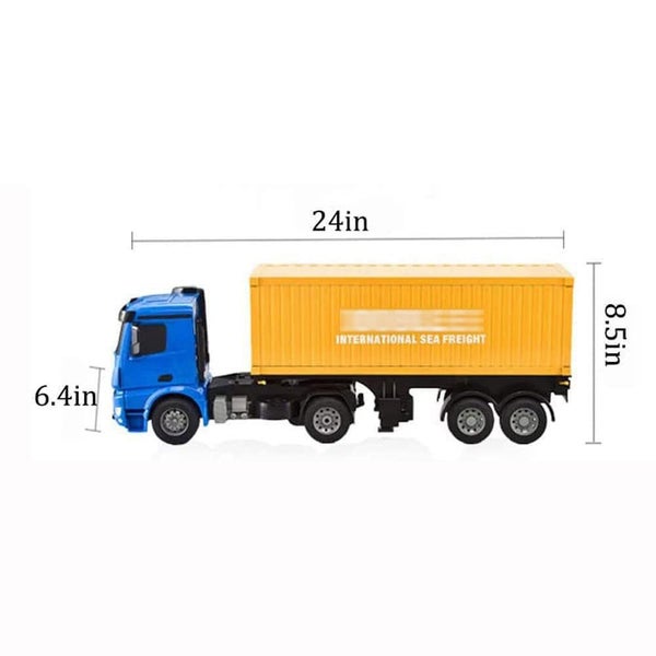 RC Container Truck with Lights and Sounds, 60CM Length RC Container Truck Carousel 7