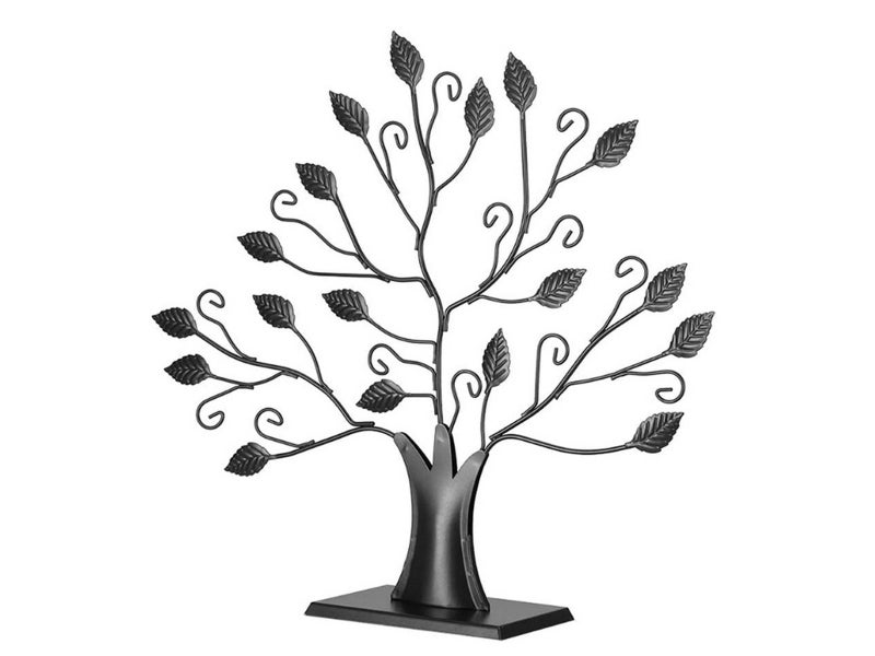 Family Tree Picture Frame Stand with 6 Hanging Picture Frames in Black Carousel 2