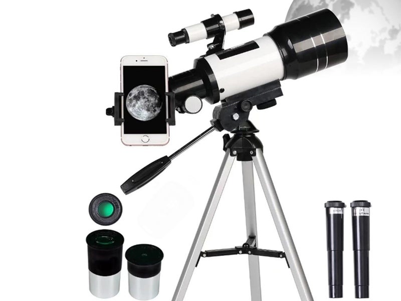70mm Aperture Refractor 150X Astronomical Telescope with Tripod for Beginners Carousel 1