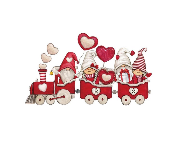 3Pcs Valentine's Day Heat Transfer Film Sticker DIY Iron on Patch for T-shirt Carousel 1