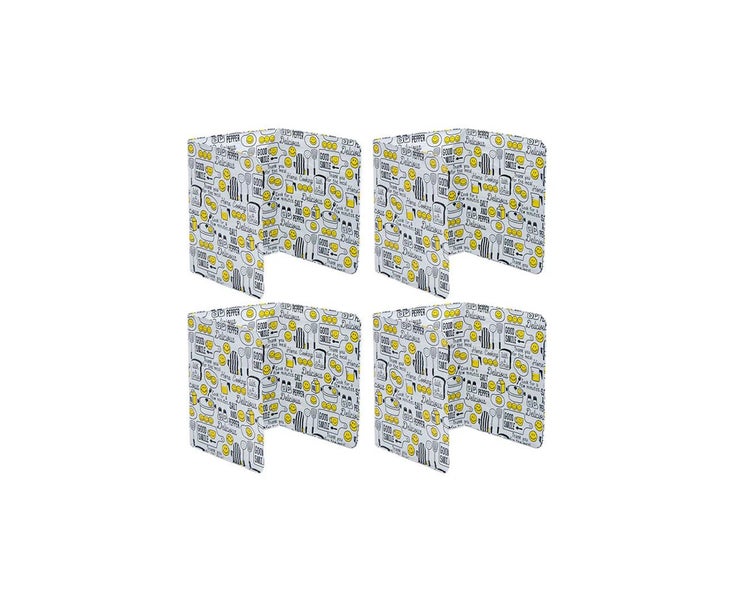 4Pcs Anti-Splatter Shield Screen Cover Pan Cooking Guard Frying Oil Splash Carousel 2