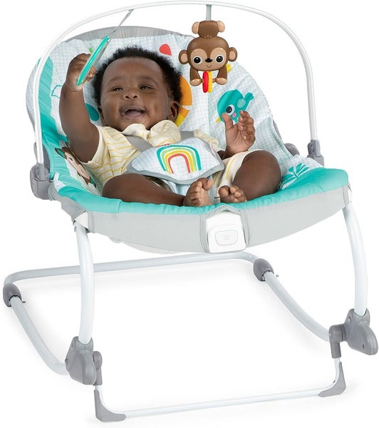 Bright Starts: Wild Vibes Infant to Toddler Rocker Carousel 2