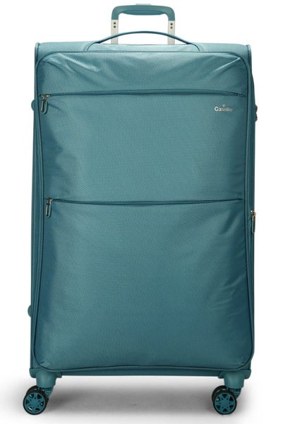 Caselite Ultra 80cm Softside Checked Suitcase Teal Carousel 2