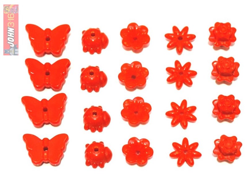 GENUINE LEGO PARTS - SET of 20 LEGO FRIENDS ACCESSORIES - FLOWERS & INSECTS Carousel 1
