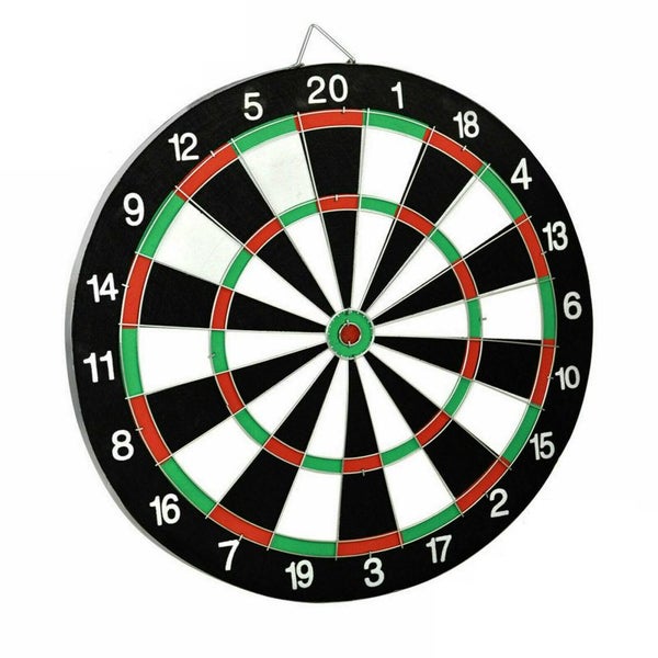 Dartboard Dart Board Double-Sided Board with 6 Darts 18" Carousel 2