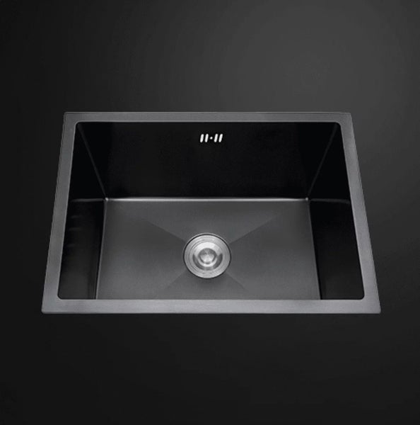 500x450mm Single Bowl Sink Dark Grey Stainless Steel Carousel 1