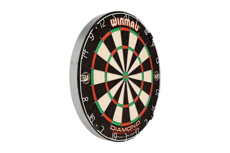 WINMAU Diamond Plus Dart Board + OUTSHOT Professional Dartboard Surround Carousel 2