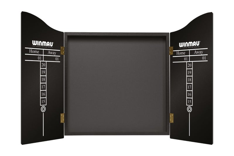 WINMAU PRO SFB Bristle Dart Board + Winmau Blade 6 Cabinet + Darts Set Carousel 2