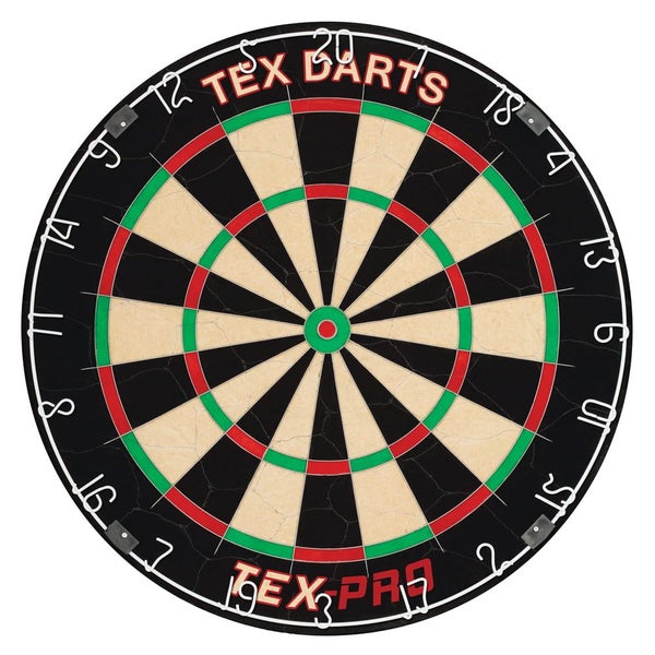 TEX PRO Dart Board Set With SOLID WOOD Black Ash Cabinet Carousel 5