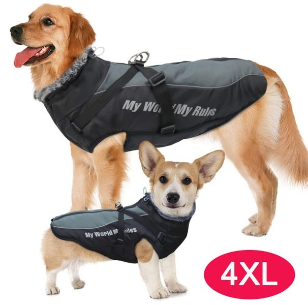 Winter Dog Coats, Warm Dog Jacket Vest 4XL Carousel 1