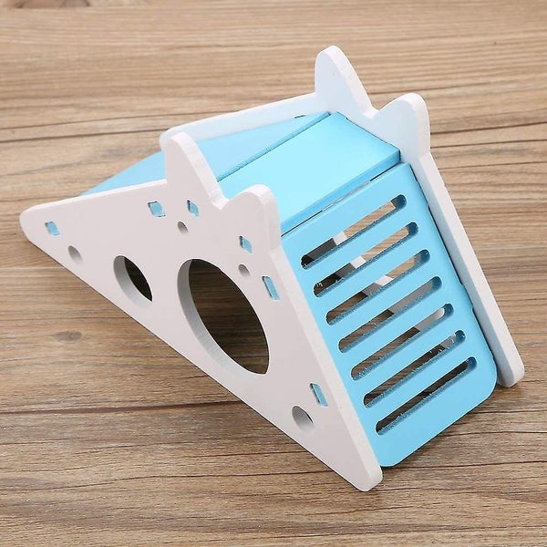 Maison De Hamster En Bois Cage Pour Hamster Repaire Habitat Nid Avec Escaliers Carousel 2