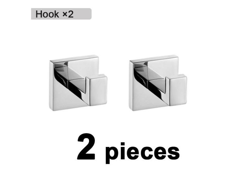 Bathroom Hardware 304 Stainless Steel Chrome Towel Rack Toilet Paper Holder Carousel 1