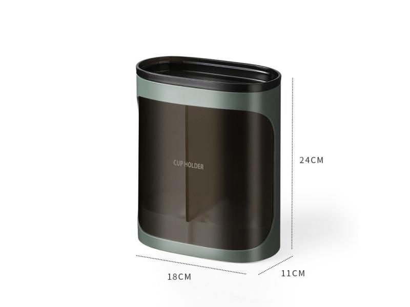 Household Wall-Mounted Automatically Drop Disposable Cup Holders Punch-Free Carousel 1