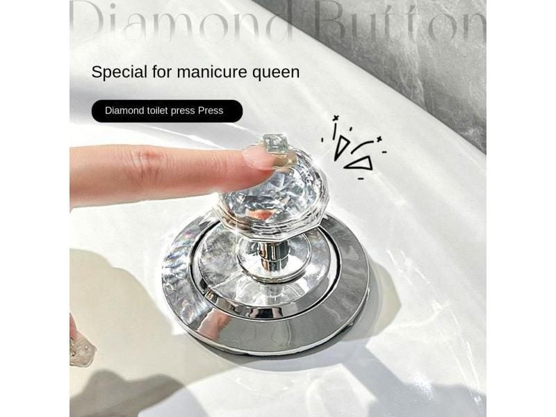 Plastic Heart Shaped Toilet Tank Button Universal Furniture Handle Carousel 1
