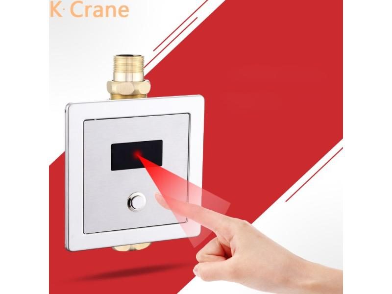 Touchless Toilet Flush Valve Infrared Motion Sensor WC Water Fill Tank Flusher Carousel 1