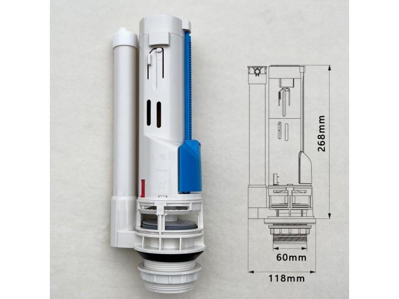 Toilet Water Tank Drain Valve WDI4900H 2 Inch Double Press Carousel 2