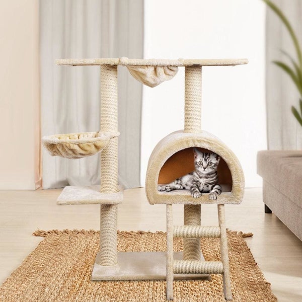 Goslash Picks I.pet Cat Tree 100cm Trees Scratching Post Scratcher Tower Cond... Carousel 7
