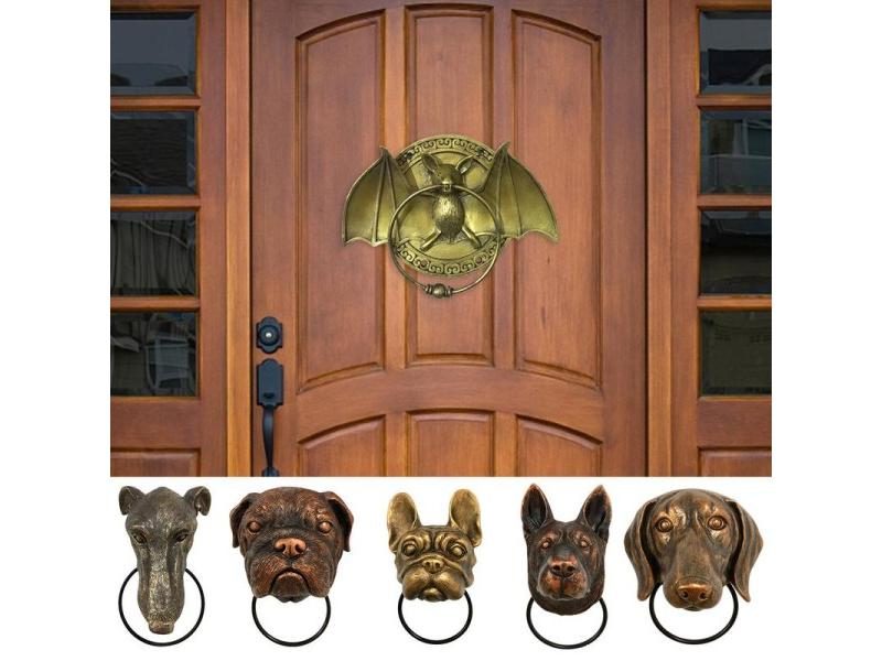 Resin Door Knocker Large Attractive Sculpture For Front Door Decorating Carousel 2