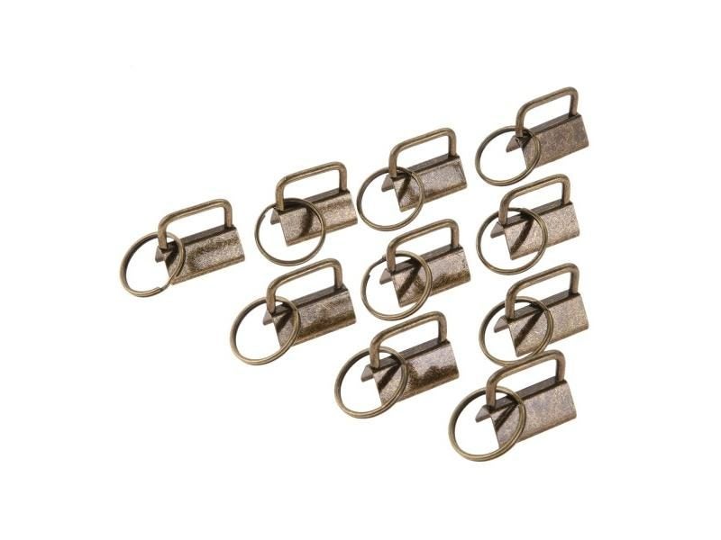 10Pcs Key Chain Fob With Key Ring For Belt Suitcase Bag Parts Carousel 1