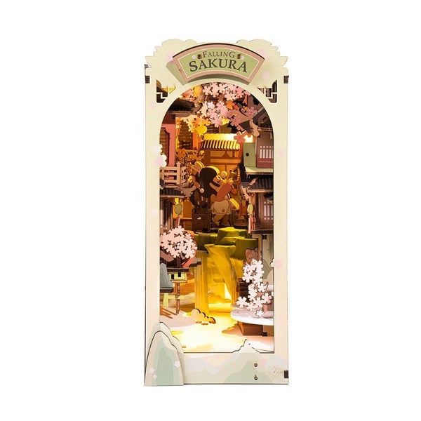 Rolife Falling Sakura DIY Book Nook Shelf Insert Kit - TGB05 Carousel 1