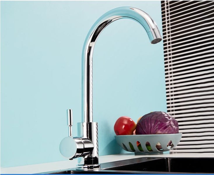 Kitchen Mixer Tap Kitchen Faucet – CHROME With Hoses Carousel 1