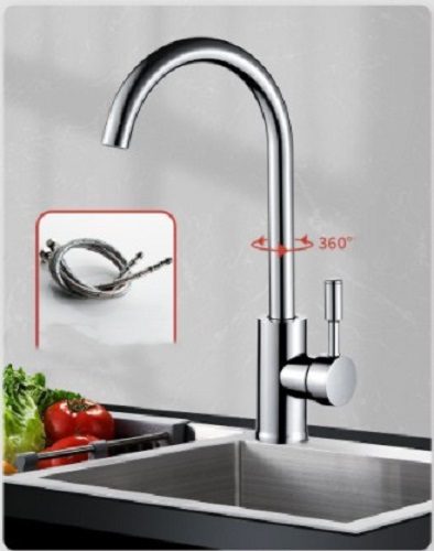 Kitchen Mixer Tap Kitchen Faucet – CHROME With Hoses Carousel 2