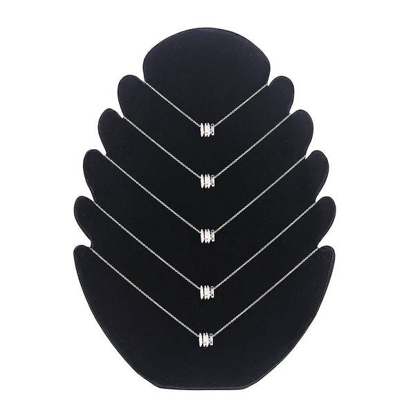 Black Velvet Necklace Jewelry Display Organizer Stand Carousel 2