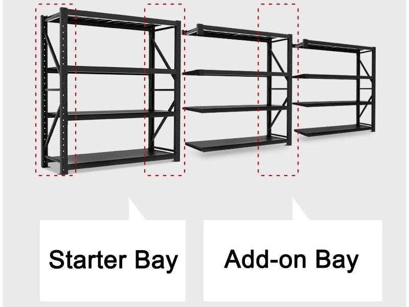 Add-on Bay STORAGE SHELVING WAREHOUSE SHELF SHELVES RACKING RACKS 200X200X60CM Carousel 1