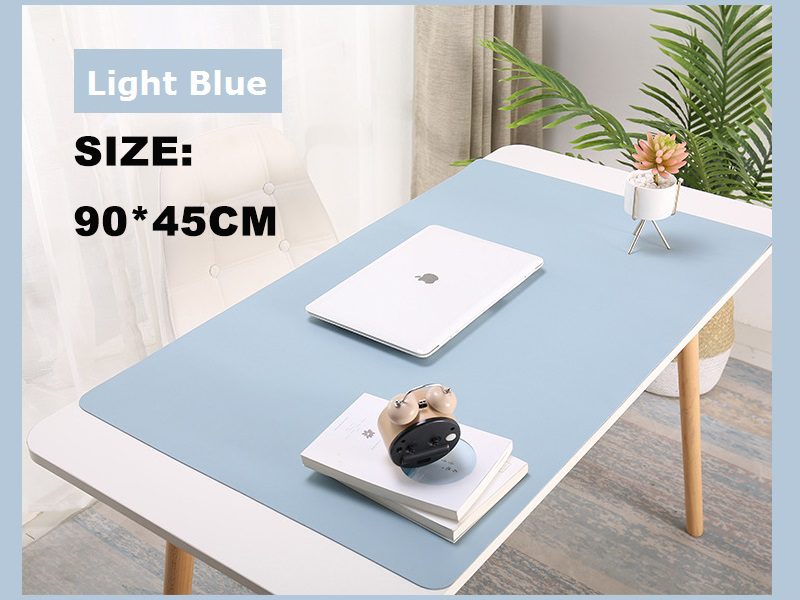 90*45cm PU Leather Desk Mat Computer Laptop Keyboard Mouse Pad Office Carousel 1